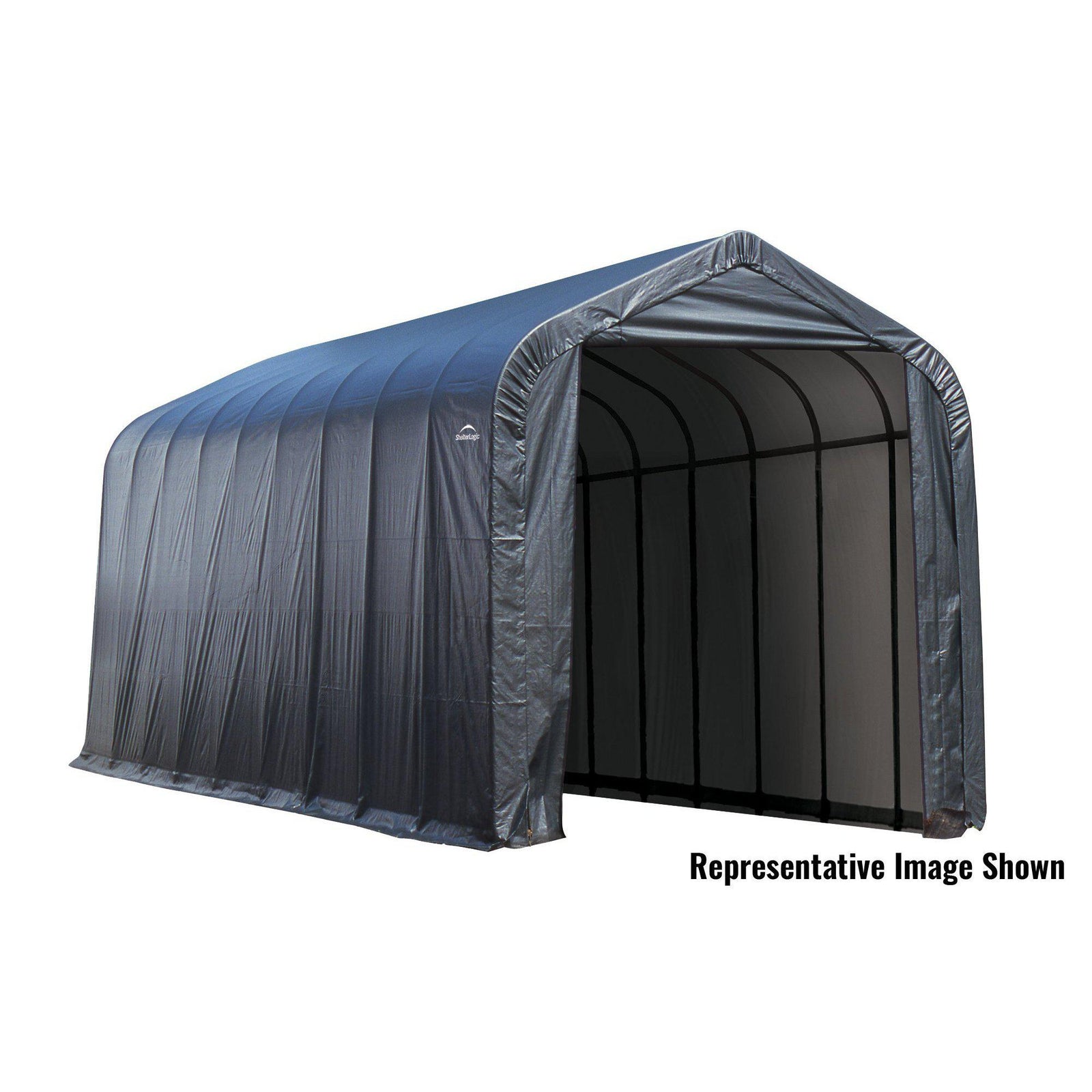 ShelterLogic Garage 15 x 28 x 12 Peak Standard Grey
