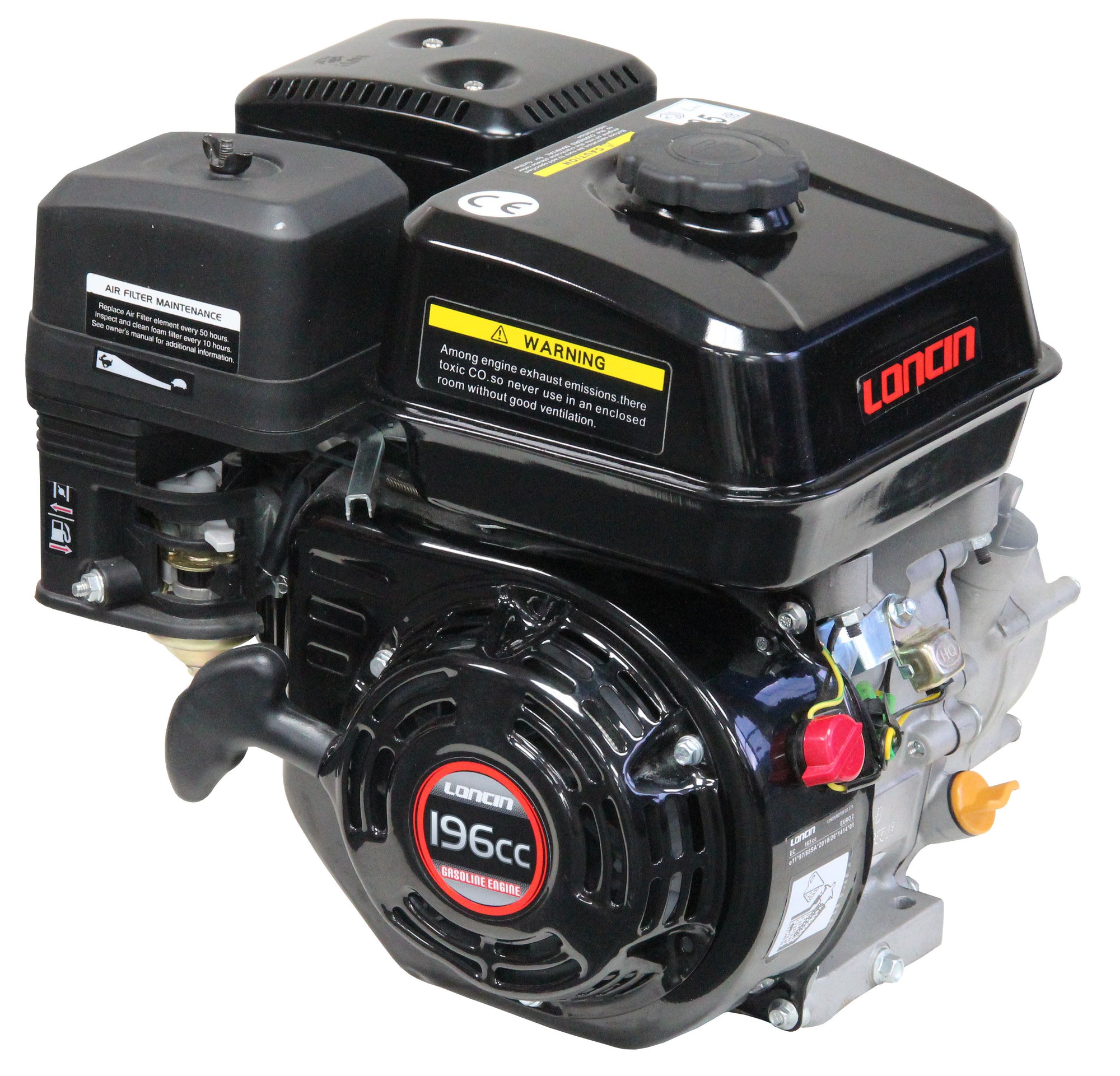 6.5HP 196CC Loncin 4 stroke Gas Small Go Kart Engine Horizontal 20mm S -  California Tools And Equipment