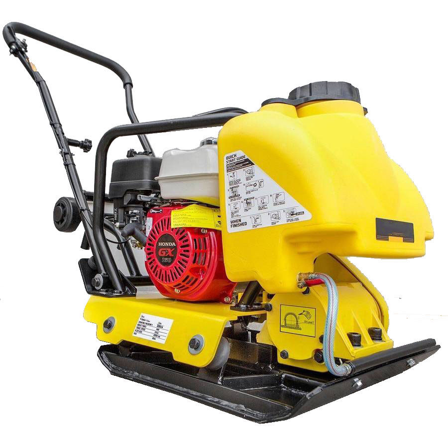 Honda GX160 Engine 5.5 HP Gas Vibration Plate Compactor Walk Behind Water Tank