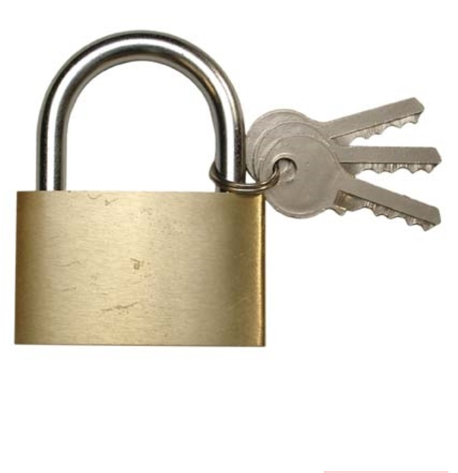 50mm Brass Latch Padlock Security Gym Guard Garage Locker Lock Set w/ Keys