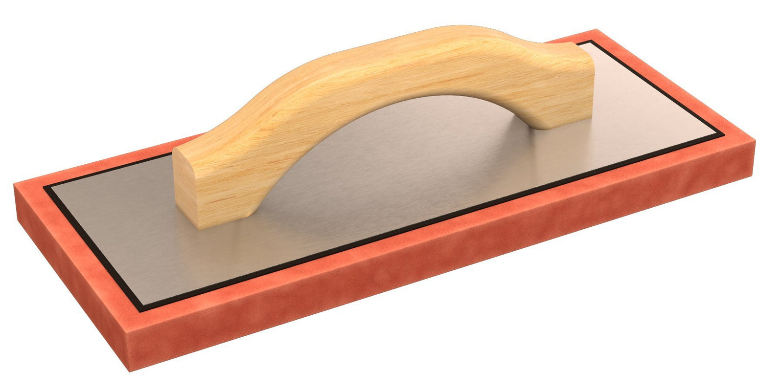 12" Heavy Duty Molded Red Rubber Grout Concrete Float Trowel