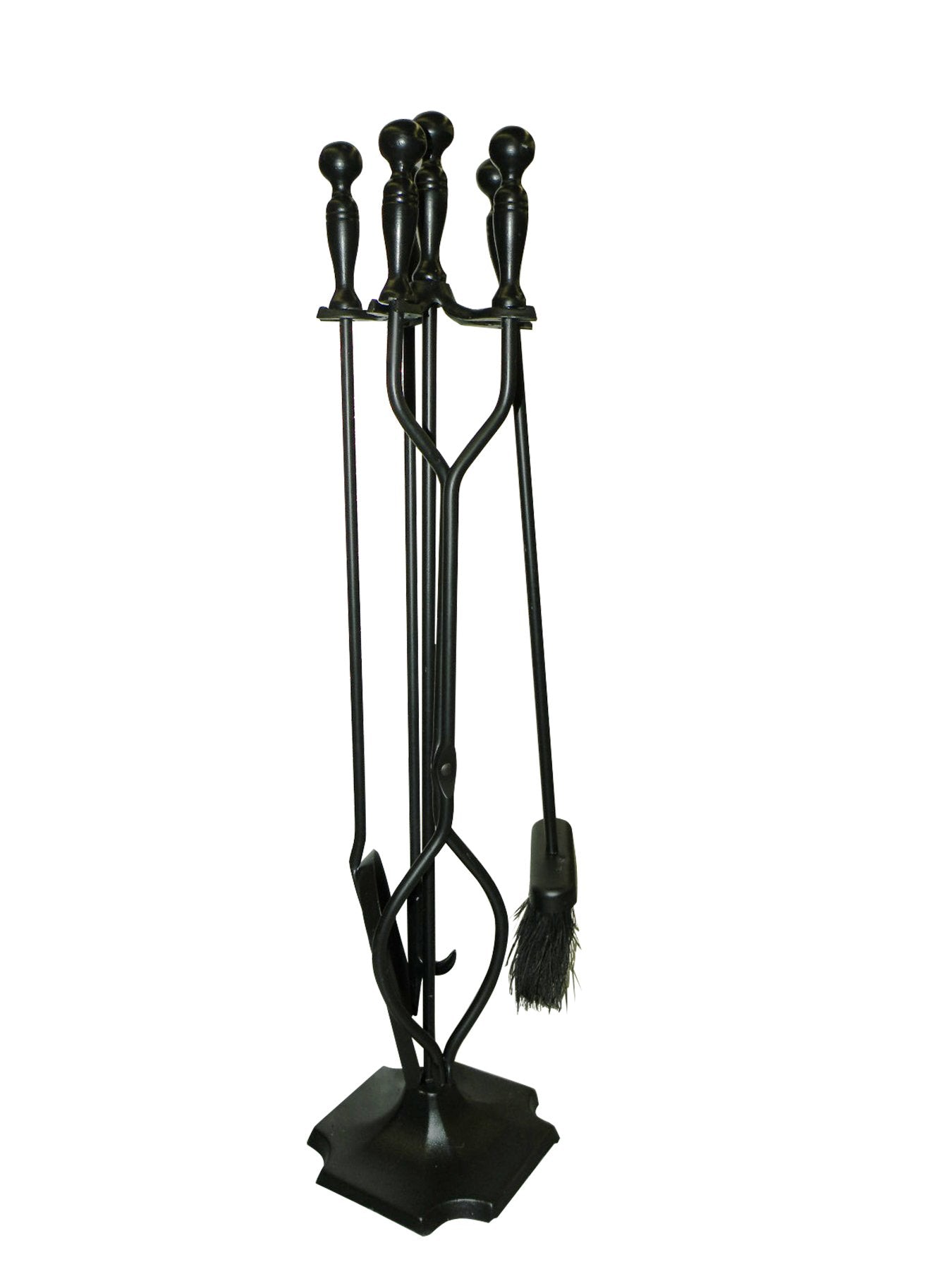 ShelterLogic 5-Piece Fireplace Toolset, Black