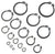 Snap Ring Shop Assortment, 300 Count | 18 Sizes (1/8" - 1-1/4") | Hardened Steel