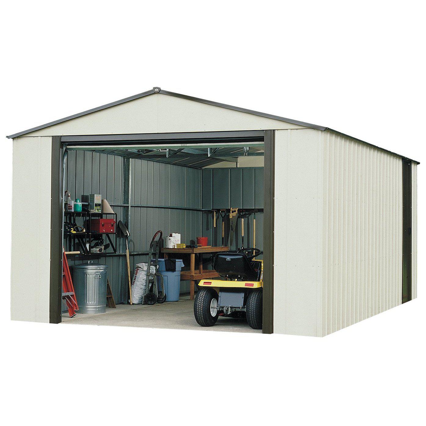 Arrow VT1224 Vinyl Coated Murryhill 12-Feet by 24-Feet Heavy Duty Steel Storage Shed