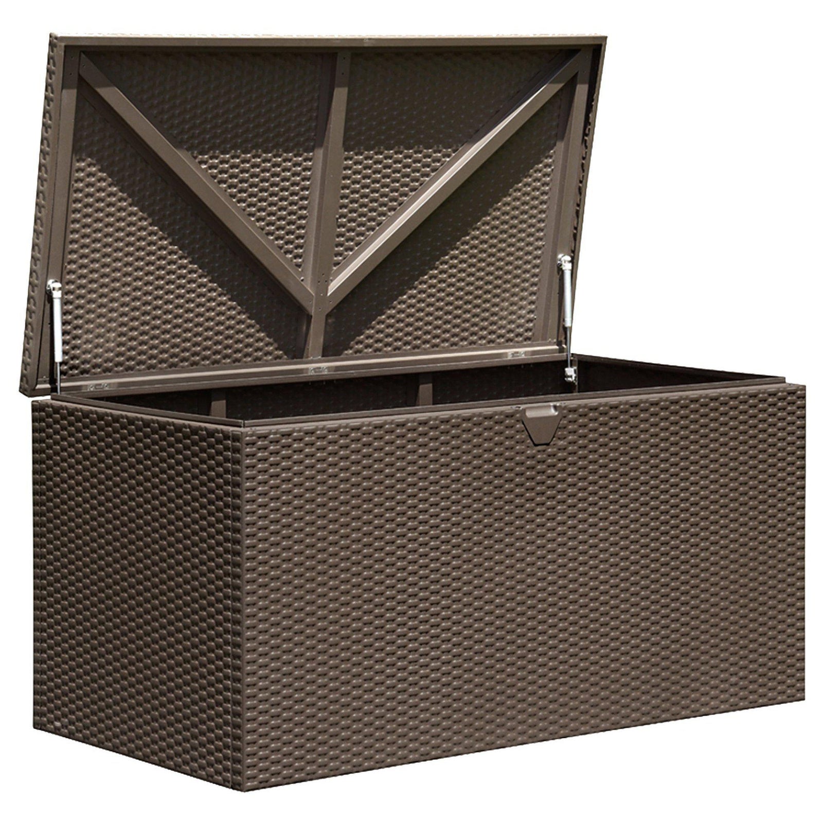 Arrow Spacemaker 134 Gallon Steel Deck Box, Espresso